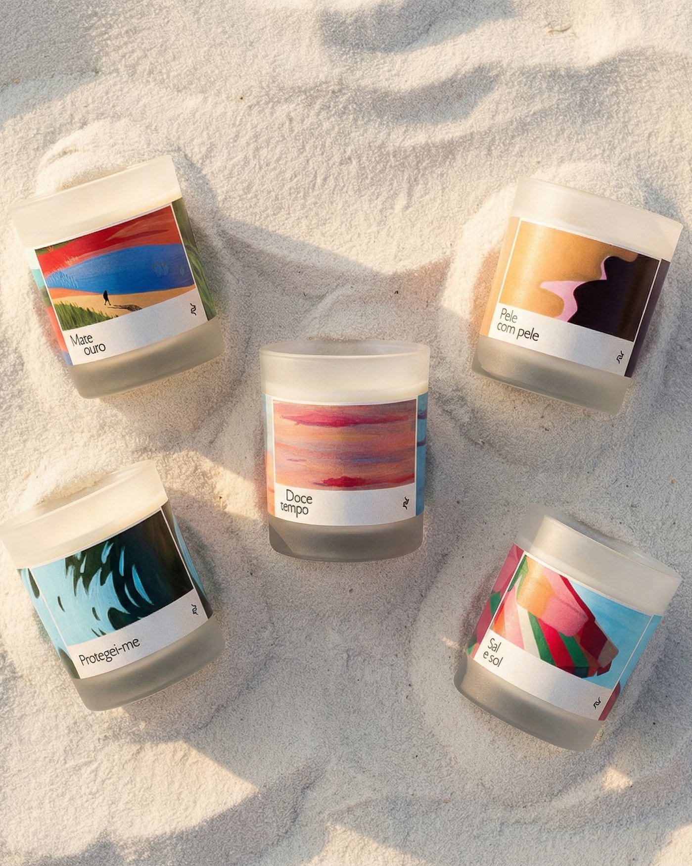 As 5 velas perfumadas de 220g do Ateliê 55